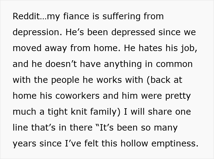 Woman Heartbroken After Reading Fianc&eacute;&rsquo;s Journal, Realizes The Affair She Suspected Is Depression