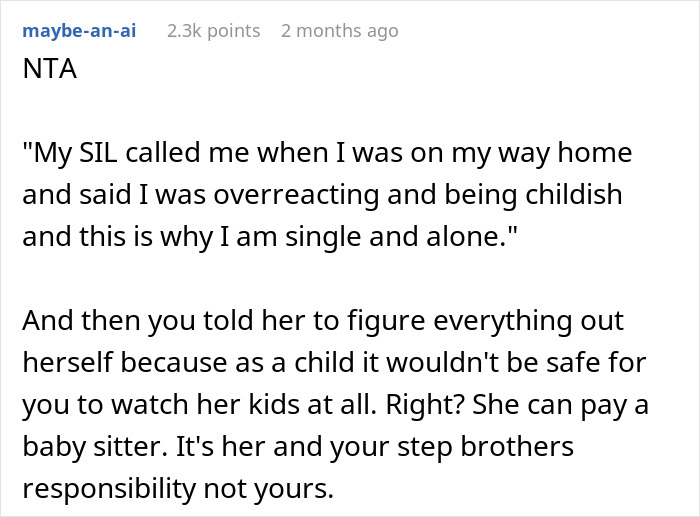 Relative Moves In With SIL To Help Her With Kids, Then Gets Offensive Mockery From Her In Return