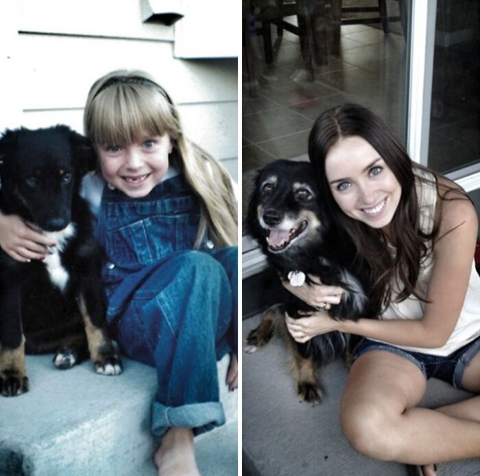 60 Precious Photos Of Pets Who Have Grown Up Alongside Their Owners (New Pics)