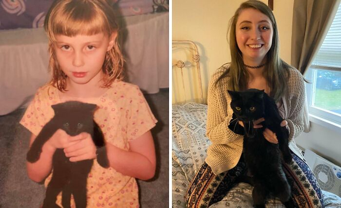 60 Precious Photos Of Pets Who Have Grown Up Alongside Their Owners (New Pics)