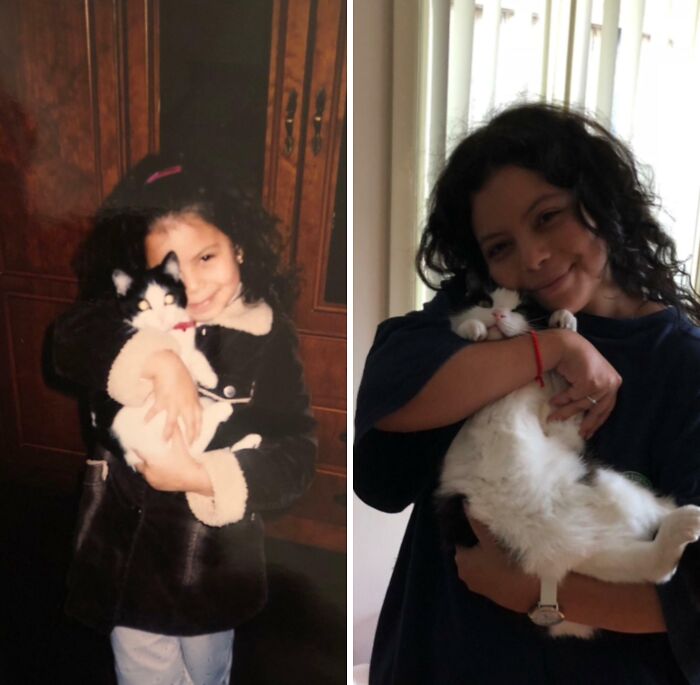 60 Precious Photos Of Pets Who Have Grown Up Alongside Their Owners (New Pics)