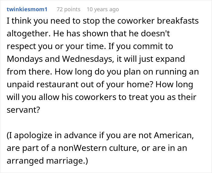 Husband Blows Up At Wife When She Confronts Him About Having To Cook Breakfast For His Colleagues