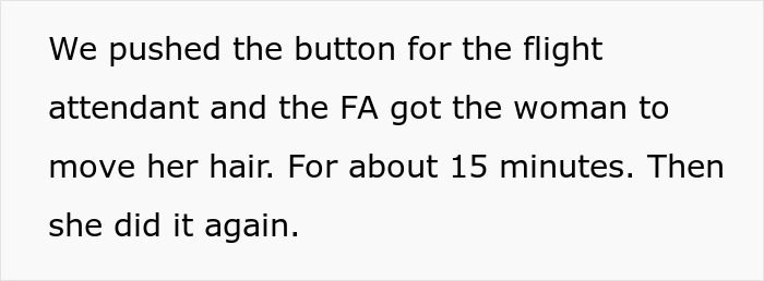 Woman Refuses To Move Her Hair On Plane, Dad Figures Out How To Make Her Super Uncomfortable