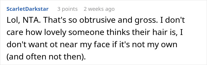 Woman Refuses To Move Her Hair On Plane, Dad Figures Out How To Make Her Super Uncomfortable