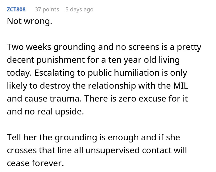 MIL’s Idea Of Punishment For 10-Year-Old Girl Leaves Mom Baffled And Stunned: “She Loses All Visitation”