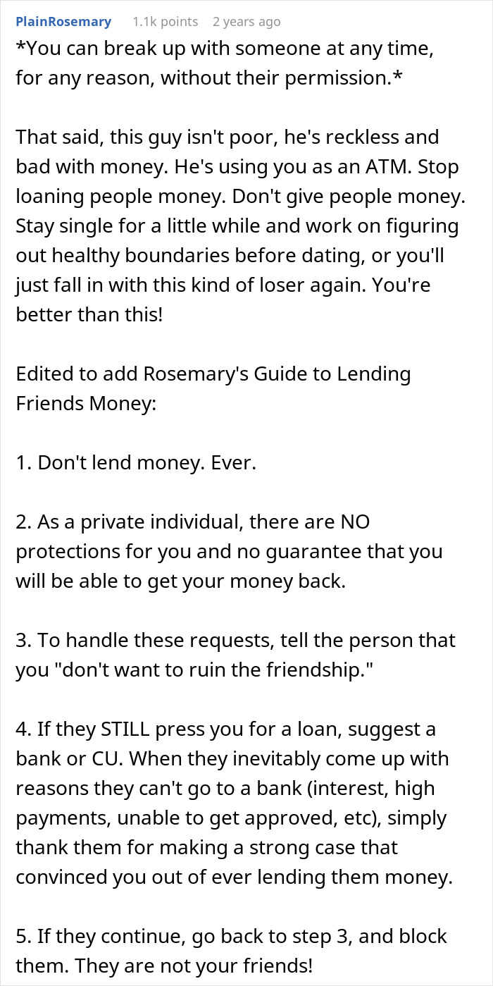 Woman Wonders If Boyfriend’s Financial Situation Is Enough Reason To Dump Him