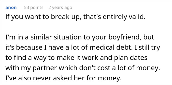 Woman Wonders If Boyfriend’s Financial Situation Is Enough Reason To Dump Him