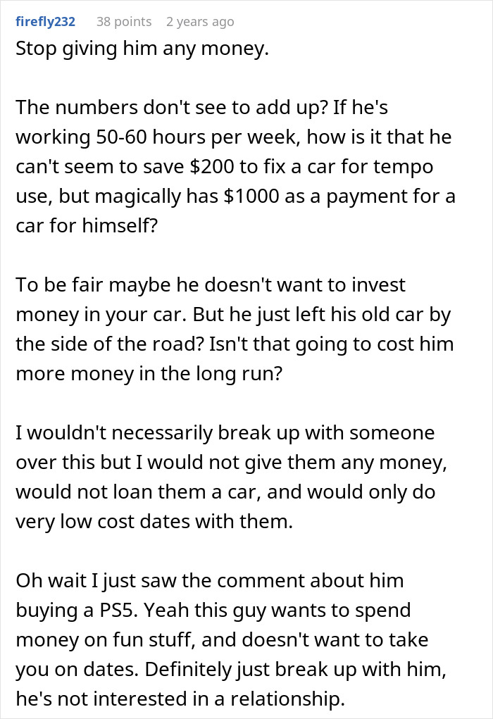 Woman Wonders If Boyfriend’s Financial Situation Is Enough Reason To Dump Him