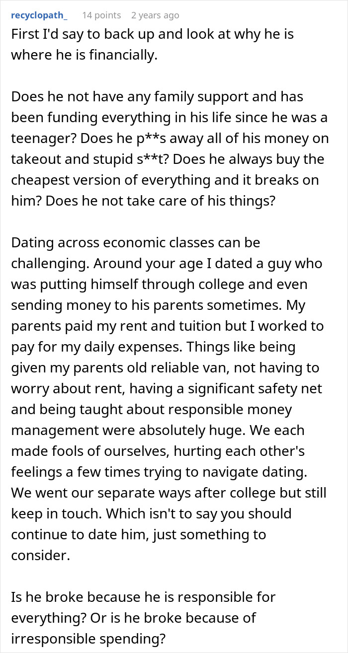 Woman Wonders If Boyfriend’s Financial Situation Is Enough Reason To Dump Him