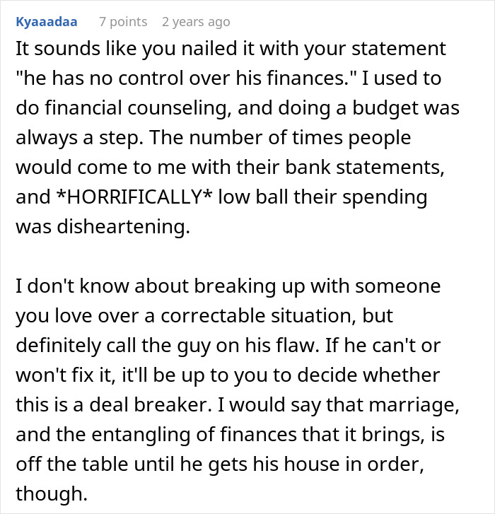 Woman Wonders If Boyfriend’s Financial Situation Is Enough Reason To Dump Him