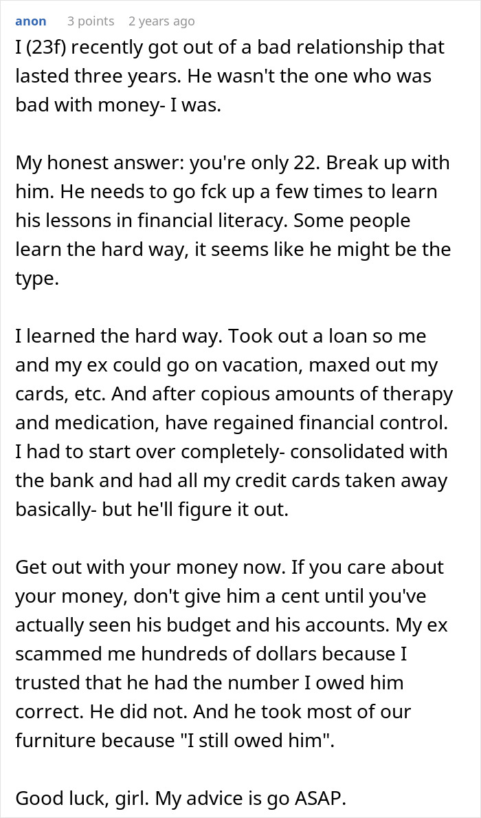Woman Wonders If Boyfriend’s Financial Situation Is Enough Reason To Dump Him