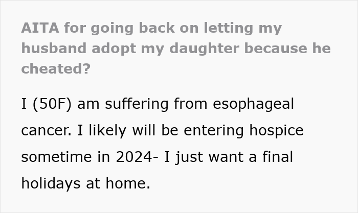 Mom With Cancer Doesn’t Want Cheater Hubby To Adopt Her Kid, He Tries To Emotionally Blackmail Her
