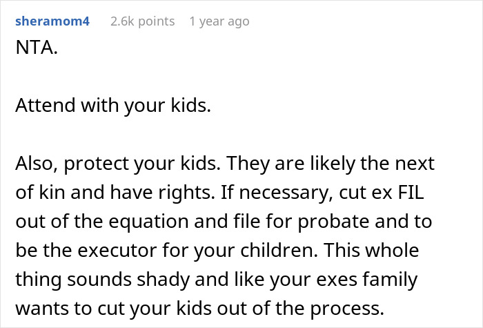 “Protect Your Kids”: Ex-FIL Refuses To Let Woman And Grandkids Come For Son’s Funeral, She’s Shocked