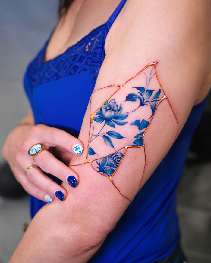 This Artist Creates Porcelain-Inspired Tattoos That Turn Skin Into Living Ceramics (30 Pics)
