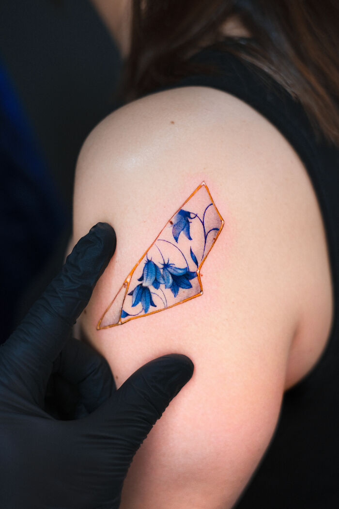 This Artist Creates Porcelain-Inspired Tattoos That Turn Skin Into Living Ceramics (30 Pics)