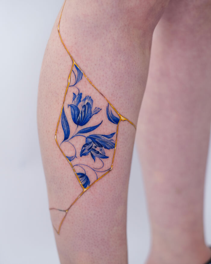 This Artist Creates Porcelain-Inspired Tattoos That Turn Skin Into Living Ceramics (30 Pics)