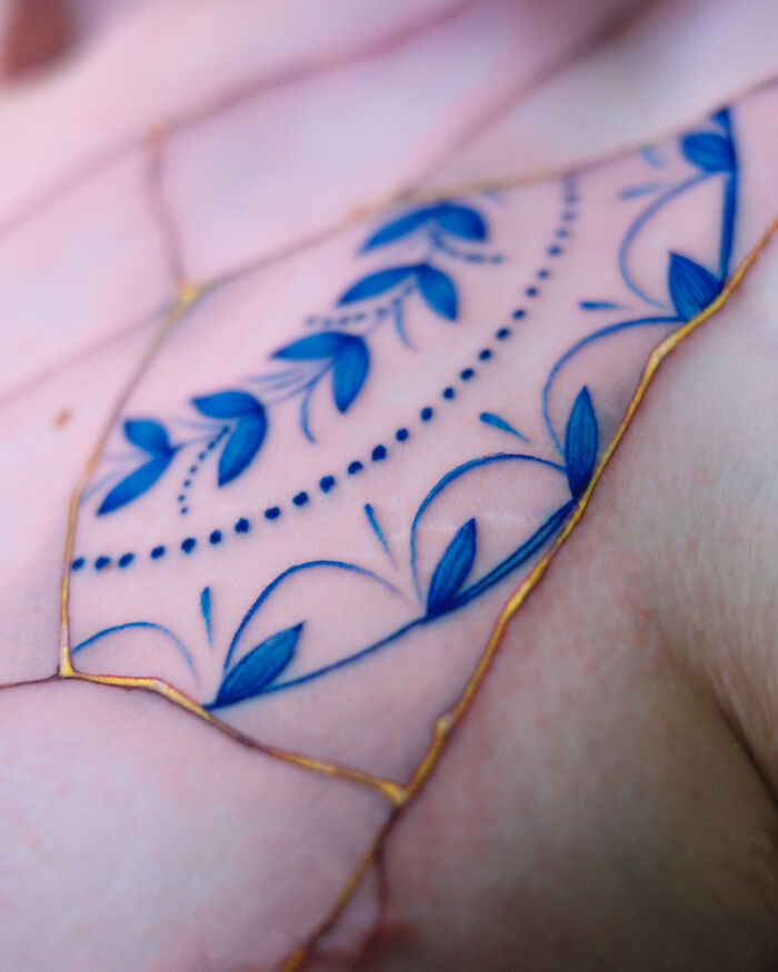 This Artist Creates Porcelain-Inspired Tattoos That Turn Skin Into Living Ceramics (30 Pics)
