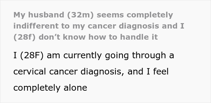 Wife Heartbroken After Cervical Cancer Diagnosis, Hubby Refuses To Help Because Of A Toothache