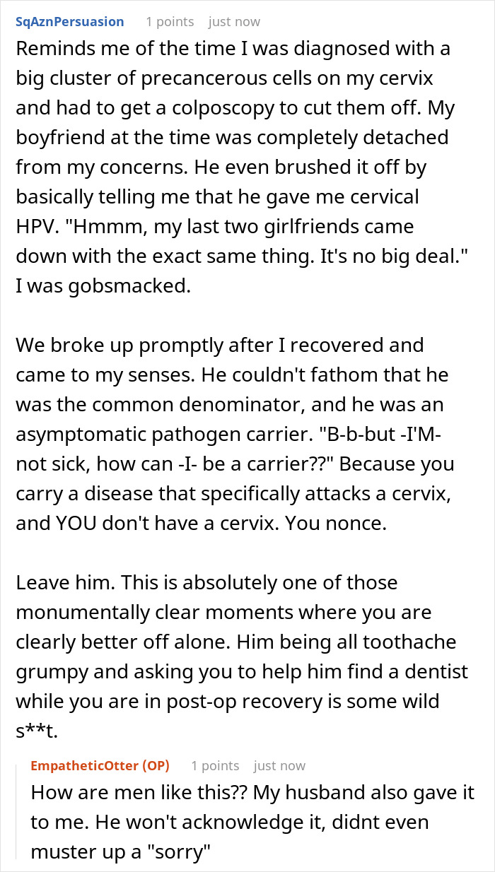 Wife Heartbroken After Cervical Cancer Diagnosis, Hubby Refuses To Help Because Of A Toothache