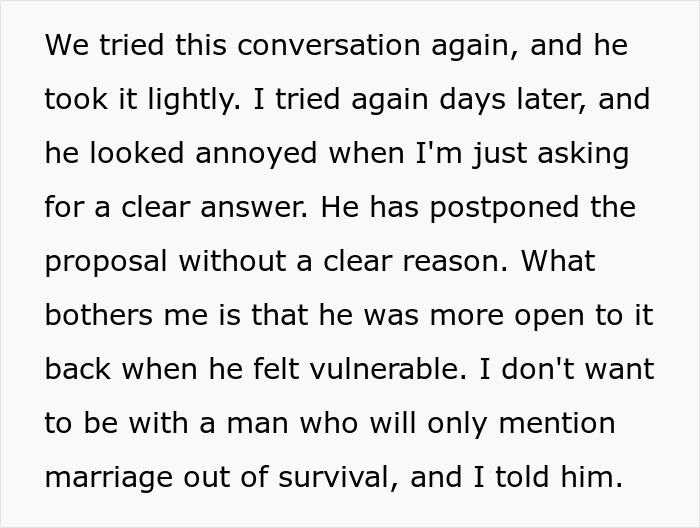 Guy Promises Engagement To Get GF To Move In, Spends Two Years Dodging The Topic Until She’s Done