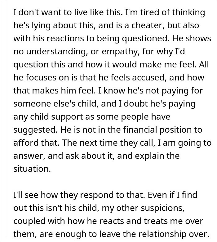 Woman Wonders If Her Husband’s Behavior Is Weird, Suspects He Has A Secret Child