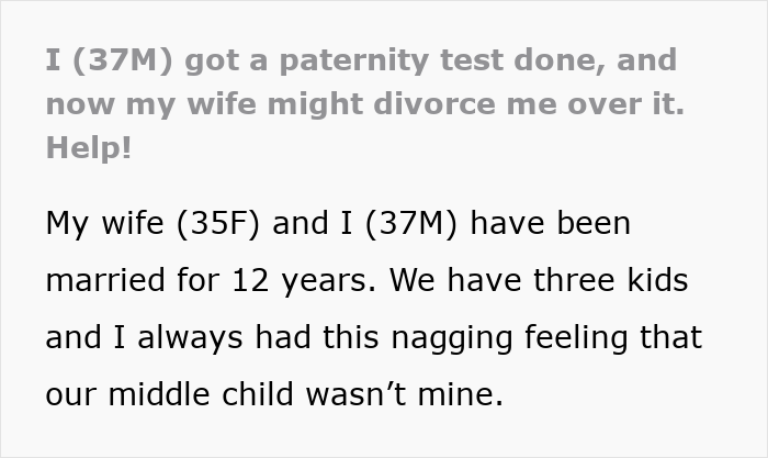 Man Demands Paternity Test Because Middle Son Doesn&rsquo;t Look Like Him, Loses His Whole Family