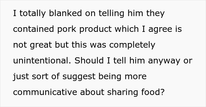 Person Makes Food With Bacon Fat, Muslim Roommate Eats It Without Knowing