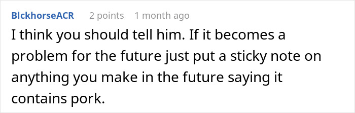 Person Makes Food With Bacon Fat, Muslim Roommate Eats It Without Knowing