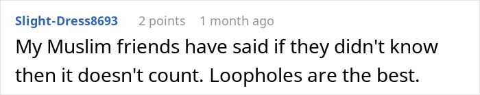 Person Makes Food With Bacon Fat, Muslim Roommate Eats It Without Knowing