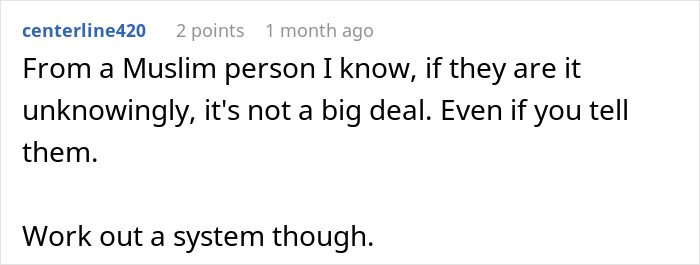 Person Makes Food With Bacon Fat, Muslim Roommate Eats It Without Knowing