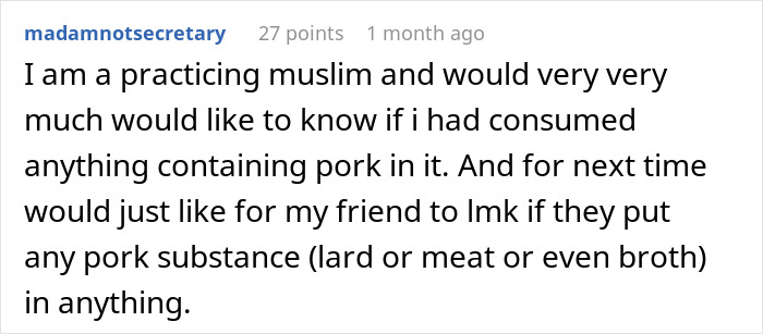 Person Makes Food With Bacon Fat, Muslim Roommate Eats It Without Knowing
