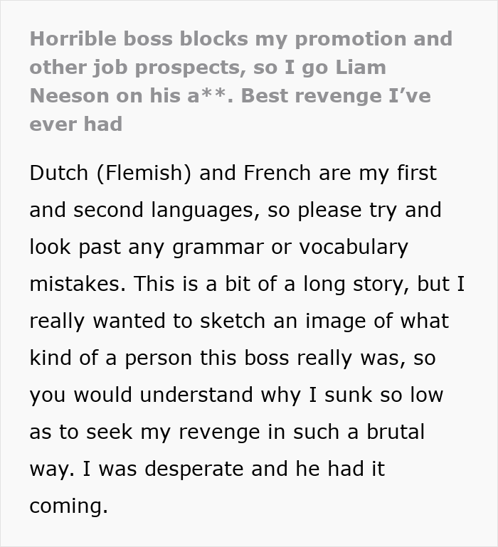 Horrible Boss Gets What’s Coming To Him After One Employee Gets The Perfect Revenge