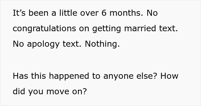 Best Friend Skips Wedding Because She’s “Not Feeling Well,” Breaks Bride’s Heart