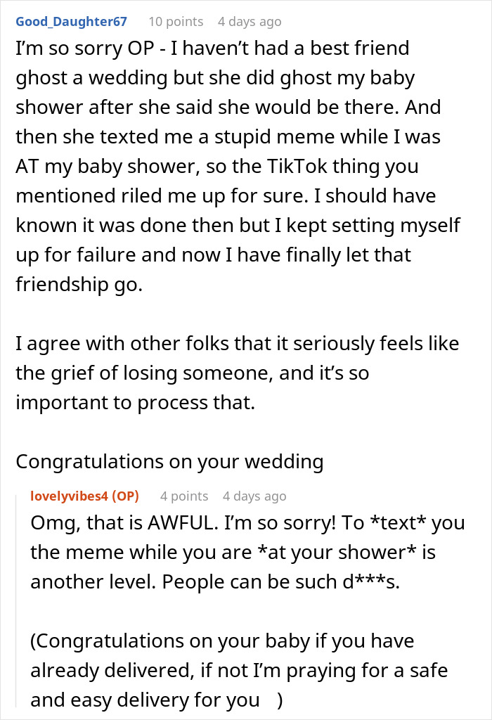 Best Friend Skips Wedding Because She’s “Not Feeling Well,” Breaks Bride’s Heart