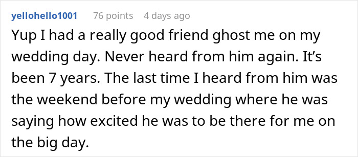 Best Friend Skips Wedding Because She’s “Not Feeling Well,” Breaks Bride’s Heart