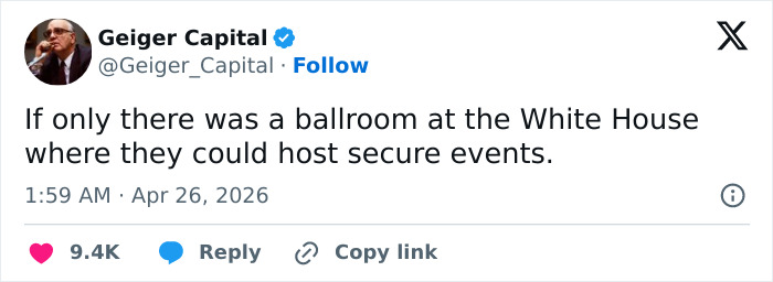 Netizens React To Major Security Incident At White House Dinner With Spicy Posts