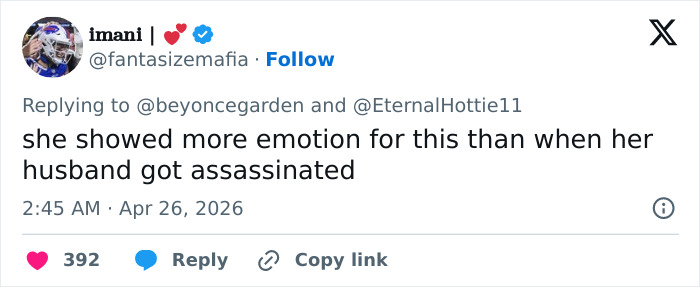 Erika Kirk Faces Backlash After Comment Following Major Security Incident At White House Dinner