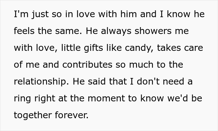 Guy Says “No Degree, No Ring,” Annoyed GF Just Wants The Promise That Their Relationship Is Solid