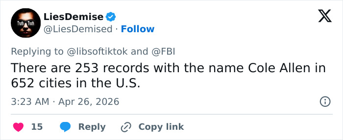 Creepy Post From 2023 Linked To White House Correspondents’ Dinner Attacker By Stunned Netizens