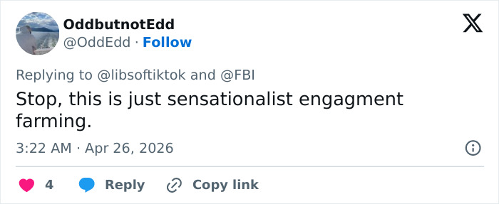 Creepy Post From 2023 Linked To White House Correspondents’ Dinner Attacker By Stunned Netizens