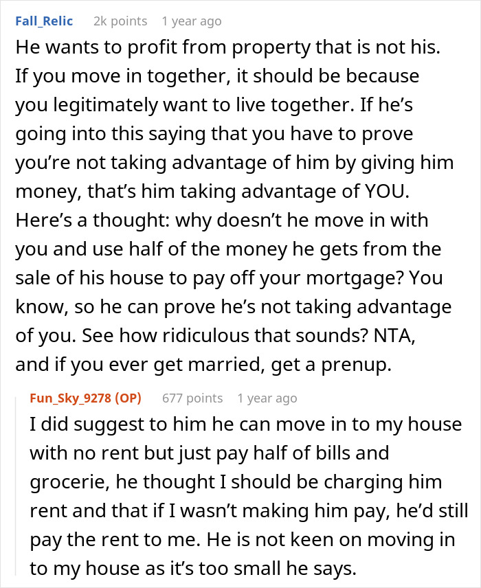 &ldquo;I Don’t Feel This Is A 50/50 Deal&rdquo;: Woman Pushes Back Against BF&rsquo;s Unusual Move-In Condition