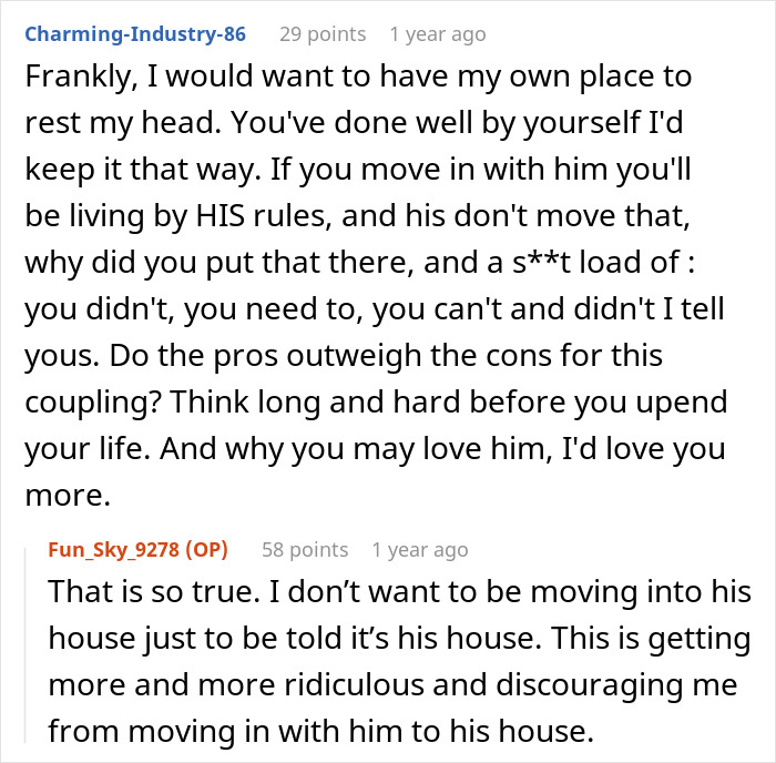 &ldquo;I Don’t Feel This Is A 50/50 Deal&rdquo;: Woman Pushes Back Against BF&rsquo;s Unusual Move-In Condition