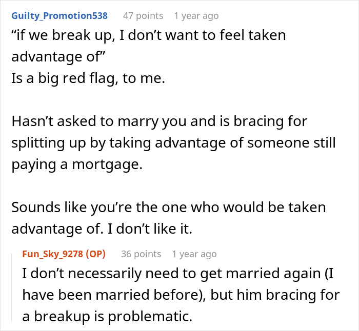 &ldquo;I Don’t Feel This Is A 50/50 Deal&rdquo;: Woman Pushes Back Against BF&rsquo;s Unusual Move-In Condition