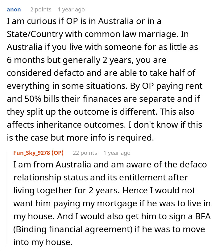 &ldquo;I Don’t Feel This Is A 50/50 Deal&rdquo;: Woman Pushes Back Against BF&rsquo;s Unusual Move-In Condition