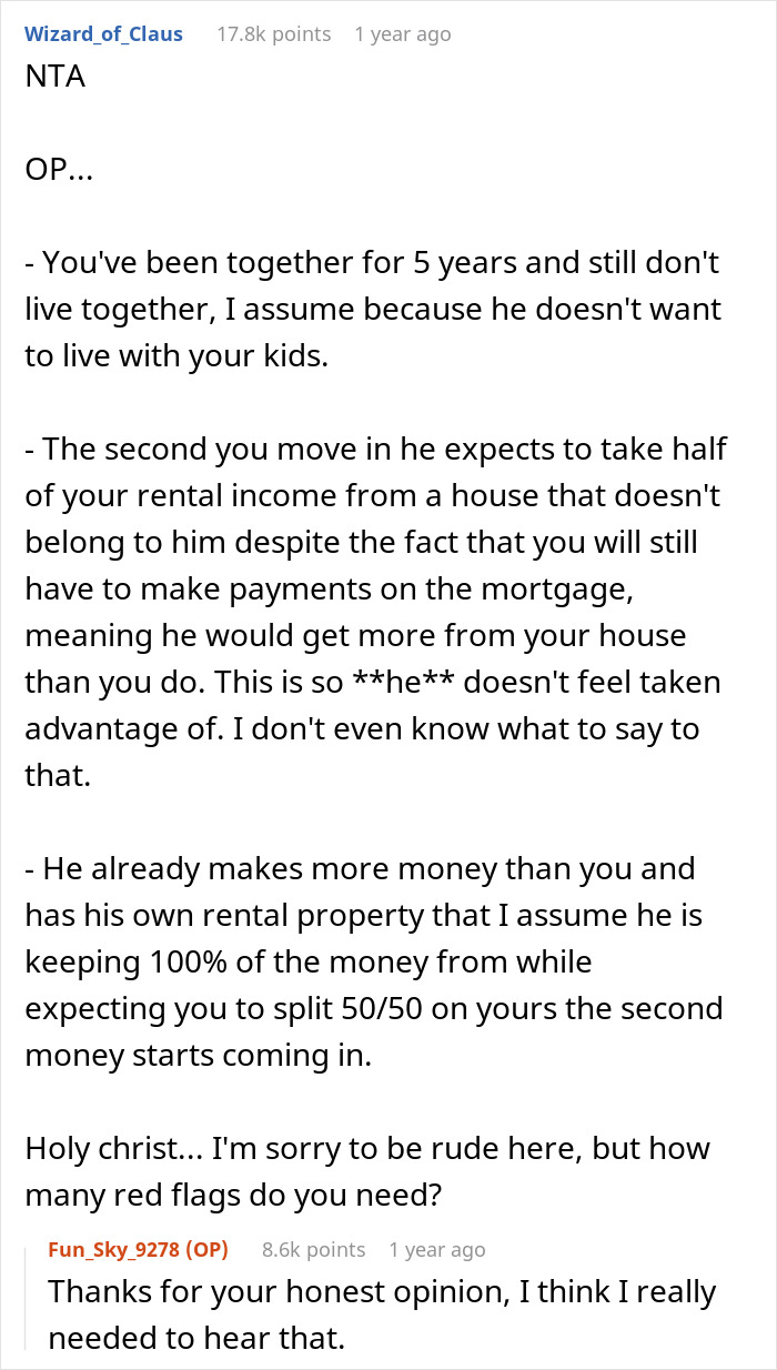 &ldquo;I Don’t Feel This Is A 50/50 Deal&rdquo;: Woman Pushes Back Against BF&rsquo;s Unusual Move-In Condition