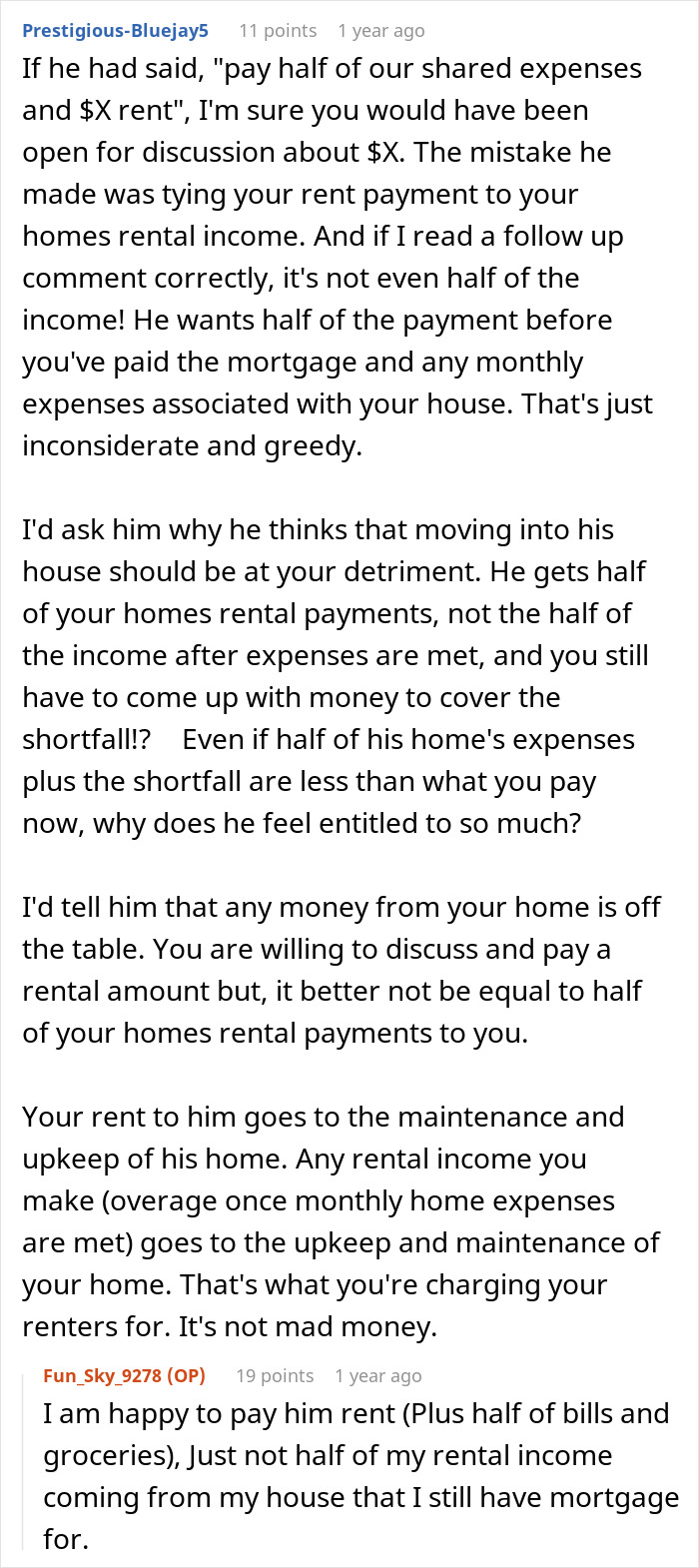 &ldquo;I Don’t Feel This Is A 50/50 Deal&rdquo;: Woman Pushes Back Against BF&rsquo;s Unusual Move-In Condition