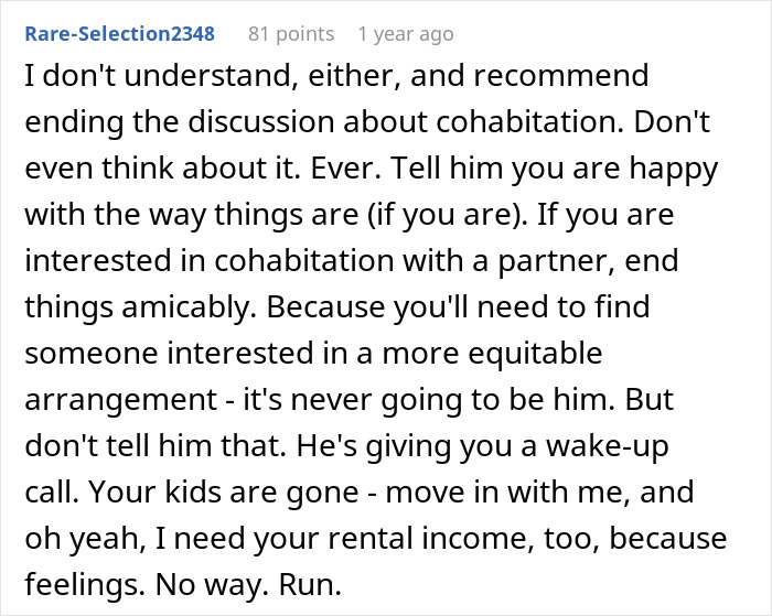 &ldquo;I Don’t Feel This Is A 50/50 Deal&rdquo;: Woman Pushes Back Against BF&rsquo;s Unusual Move-In Condition