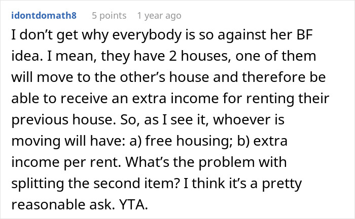 &ldquo;I Don’t Feel This Is A 50/50 Deal&rdquo;: Woman Pushes Back Against BF&rsquo;s Unusual Move-In Condition