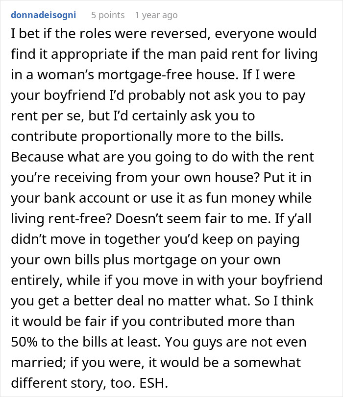 &ldquo;I Don’t Feel This Is A 50/50 Deal&rdquo;: Woman Pushes Back Against BF&rsquo;s Unusual Move-In Condition