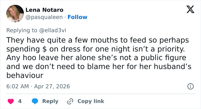 Pete Hegseth’s Wife Faces Backlash Over “Temu” Dress For White House Correspondents’ Dinner